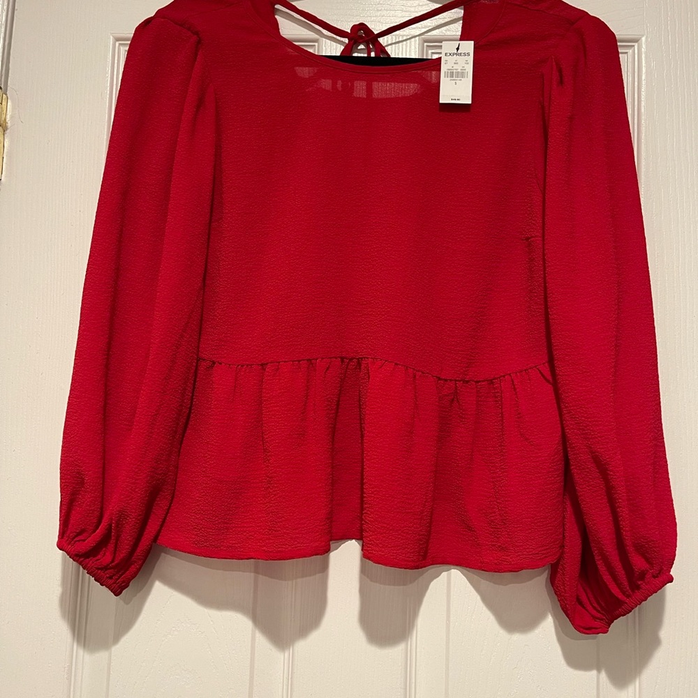Express Blouse - SIZE S - Red **Brand New**